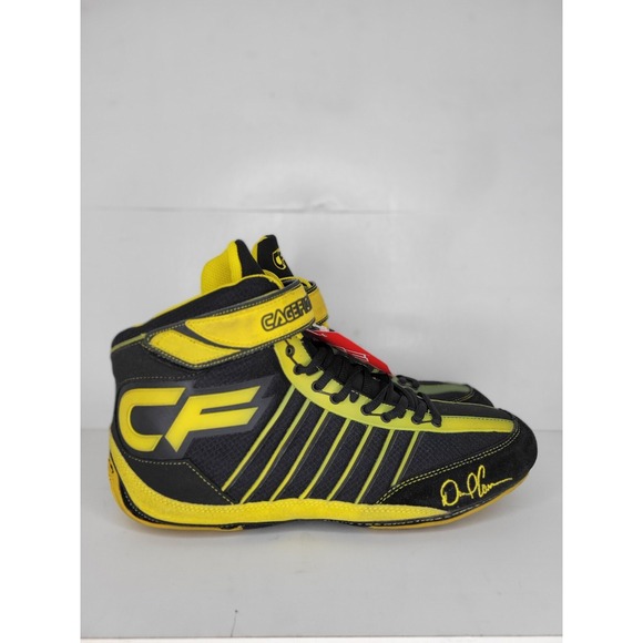 RARE Cage Fighter Wrestling Shoes Sz 11.5 Mens Yellow MMA BJJ Daniel Cormier NEW